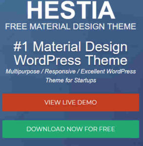 Hestia ingyenes WordPress sablon telepítés